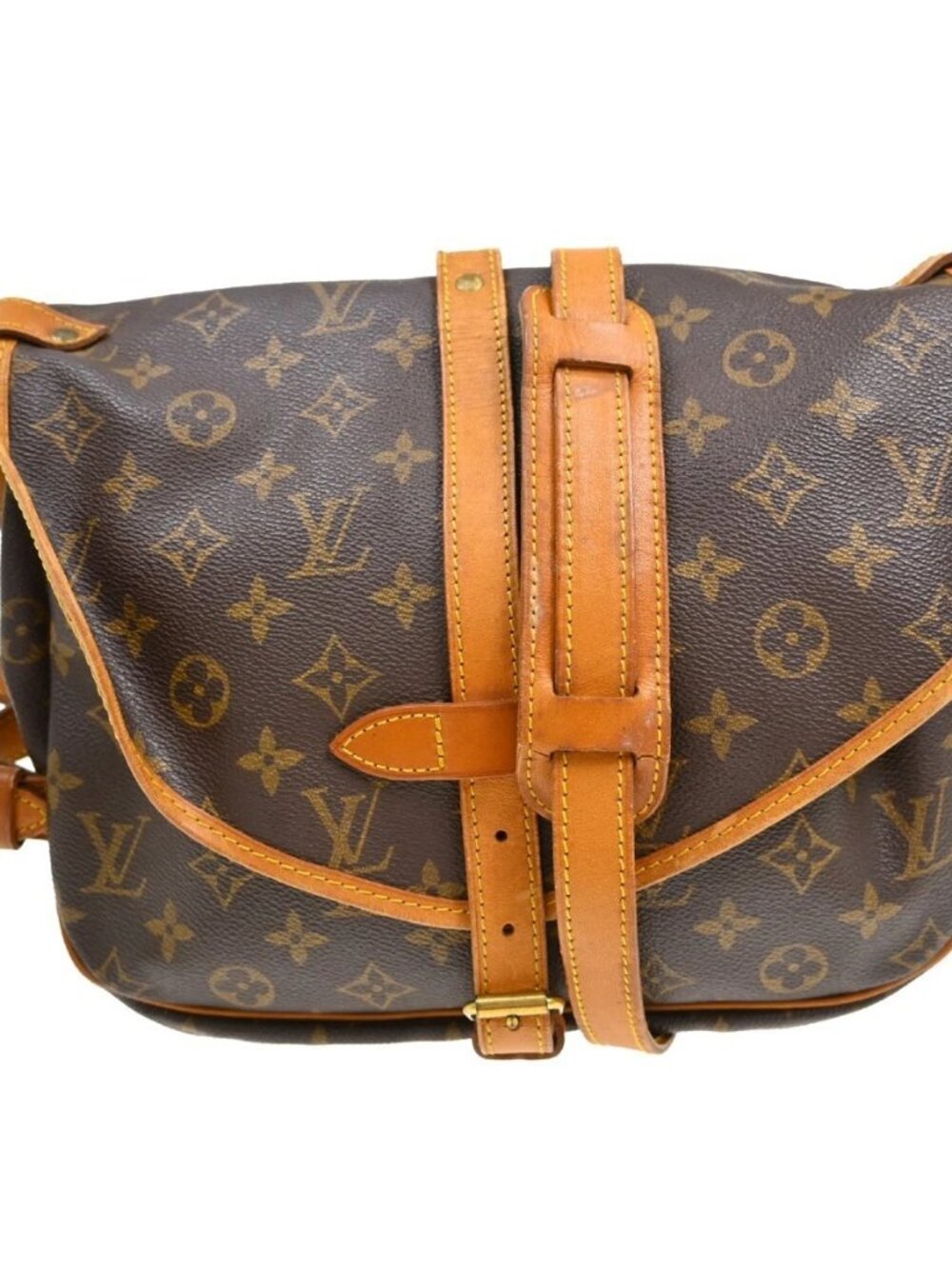 Best LOUIS VUITTON MONOGRAM SAUMUR 30 SHOULDER BAG M42256 AR0912 NQ08065 - Picture 1 of 14